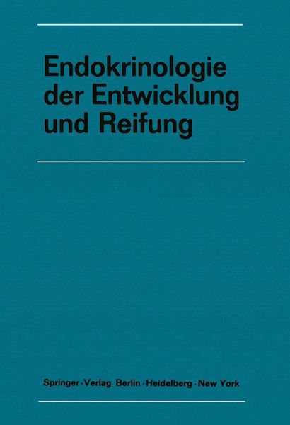 Produktbild: Endokrinologie der Entwicklung und Reifung