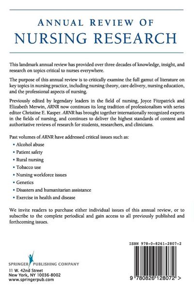 Produktbild: Annual Review of Nursing Research, Volume 32, 2014