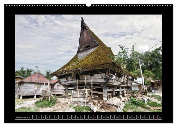 Produktbild: Sumatra &ndash; Architektur und Landschaft (hochwertiger Premium Wandkalender 2026 DIN A2 quer), Kunstdruck in Hochglanz
