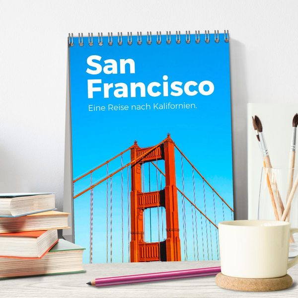 Produktbild: San Francisco - Eine Reise nach Kalifornien. (Tischkalender 2026 DIN A5 hoch), CALVENDO Monatskalender