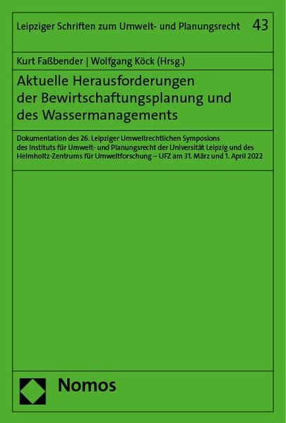 Produktbild: Aktuelle Herausforderungen der Bewirtschaftungsplanung und des Wassermanagements
