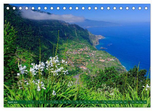 Produktbild: Madeira Blumeninsel im Atlantik (Tischkalender 2026 DIN A5 quer), CALVENDO Monatskalender