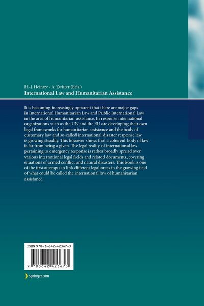 Produktbild: International Law and Humanitarian Assistance