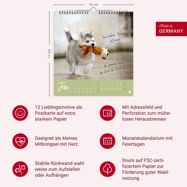 Produktbild: Ziemlich beste Freunde Postkartenkalender 2027 - F&uuml;r immer dein