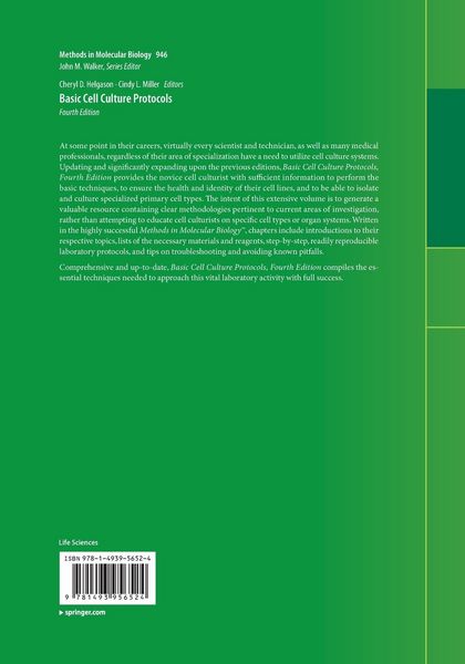 Produktbild: Basic Cell Culture Protocols