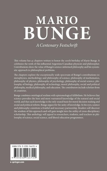 Produktbild: Mario Bunge: A Centenary Festschrift