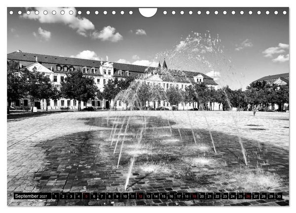 Produktbild: Magdeburg in Schwarz - Wei&szlig; (Wandkalender 2027 DIN A4 quer), CALVENDO Monatskalender