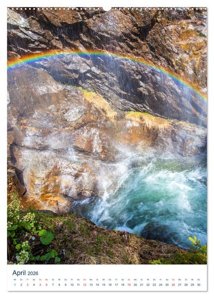 Produktbild: Sch&ouml;ner Wasserfall (Wandkalender 2026 DIN A2 hoch), CALVENDO Monatskalender