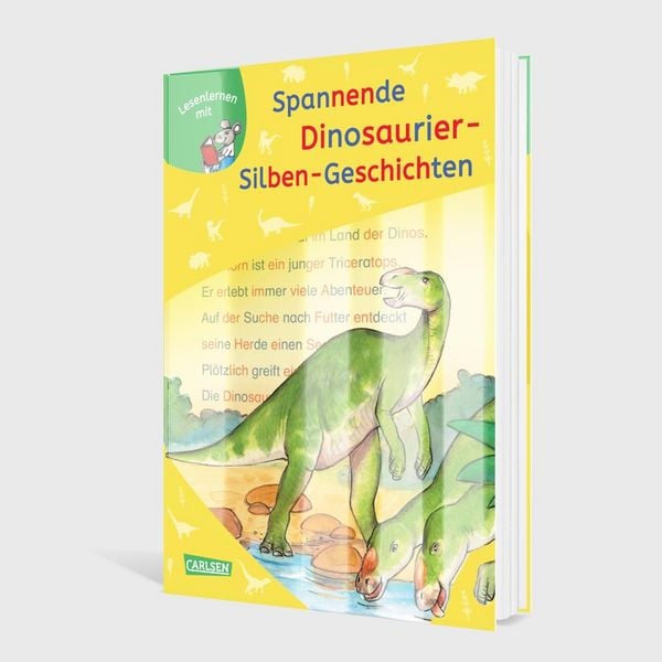 Produktbild: LESEMAUS zum Lesenlernen Sammelb&auml;nde: Spannende Dinosaurier-Silben-Geschichten