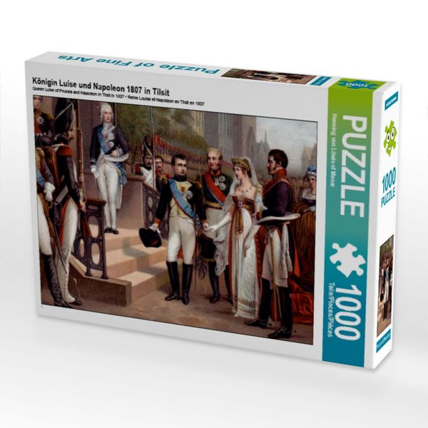 CALVENDO Puzzle Königin Luise und Napoleon 1807 in Tilsit | 1000 Teile Lege-Größe 64x48cm Foto-Puzzle für glückliche Stunden