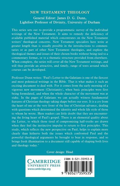 Produktbild: The Theology of Paul's Letter to the Galatians