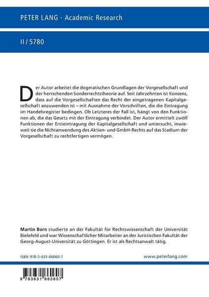 Produktbild: Zur Struktur der Vorgesellschaften