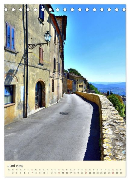 Produktbild: Toskana - Unterwegs in Volterra (Tischkalender 2026 DIN A5 hoch), CALVENDO Monatskalender