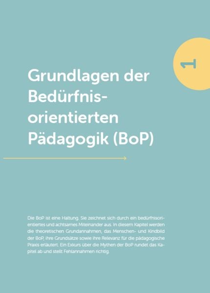 Produktbild: Bed&uuml;rfnisorientierte P&auml;dagogik (BoP) verstehen, einordnen, anwenden