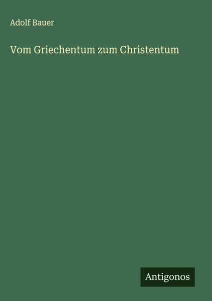 Produktbild: Vom Griechentum zum Christentum