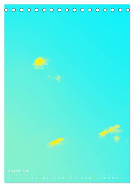 Produktbild: Aquarelle am Himmel (Tischkalender 2026 DIN A5 hoch), CALVENDO Monatskalender