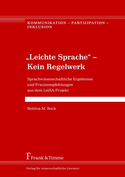 Produktbild: 'Leichte Sprache' - Kein Regelwerk