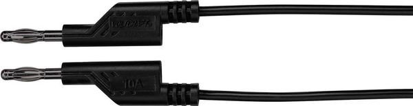 Produktbild: VOLTCRAFT MS5/SW Messleitung Lamellenstecker 4mm Lamellenstecker 4mm 5.00m Schwarz 1St.