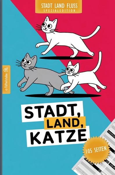 Produktbild: Stadt, Land, Katze - 105 Seiten - Stadt-Land-Fluss-Spezialedition f&uuml;r Katzenliebhaber