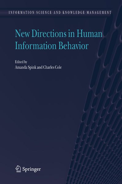 Produktbild: New Directions in Human Information Behavior