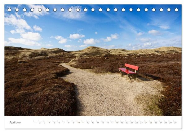 Produktbild: Stege & Wege auf Sylt (Tischkalender 2027 DIN A5 quer), CALVENDO Monatskalender