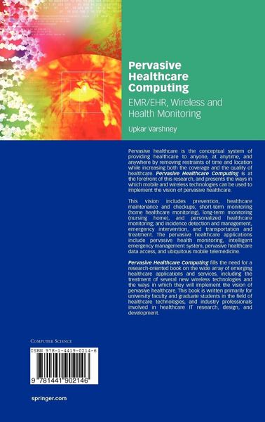 Produktbild: Pervasive Healthcare Computing