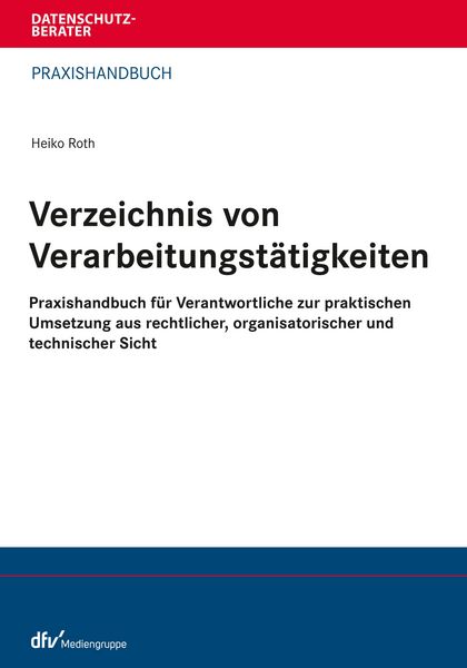 Produktbild: Verzeichnis von Verarbeitungst&auml;tigkeiten