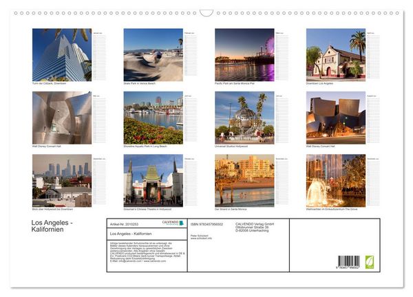 Produktbild: Los Angeles - Kalifornien (Wandkalender 2026 DIN A2 quer), CALVENDO Monatskalender