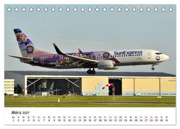 Produktbild: Faszination Luftfahrt Vielfalt zwischen Himmel und Vorfeld (Tischkalender 2027 DIN A5 quer), CALVENDO Monatskalender