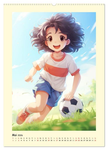 Produktbild: M&auml;dchen. Der Alltag zauberhafter Manga-Girls (Wandkalender 2026 DIN A2 hoch), CALVENDO Monatskalender