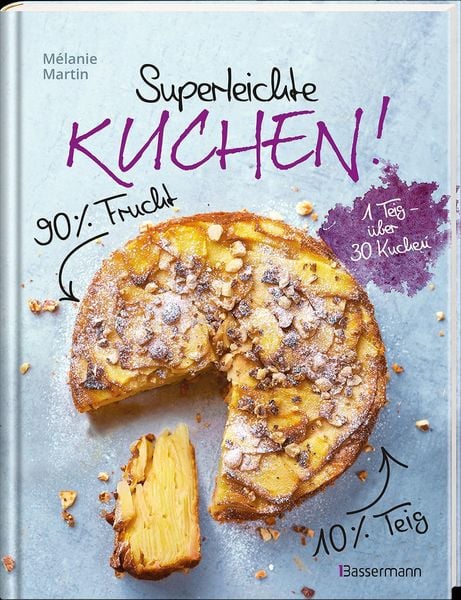 Produktbild: Superleichte Kuchen! 90% Frucht, 10% Teig. &Uuml;ber 30 einfache Kuchenrezepte mit einem Grundteig