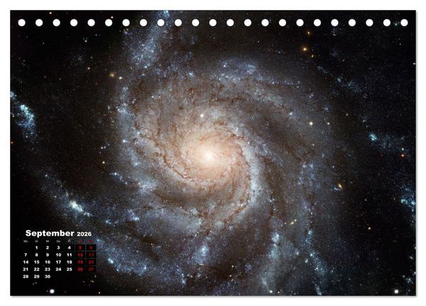 Produktbild: Hubble - 35 Jahre atemberaubende Aufnahmen (Tischkalender 2026 DIN A5 quer), CALVENDO Monatskalender