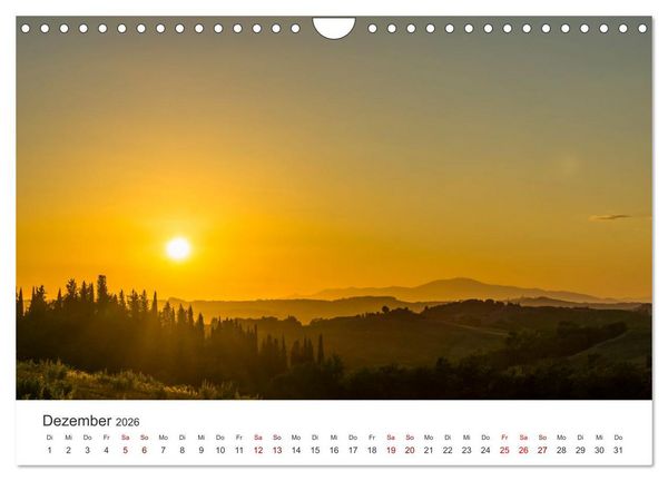 Produktbild: Motive der Toskana (Wandkalender 2026 DIN A4 quer), CALVENDO Monatskalender
