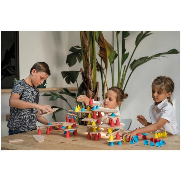 Produktbild: OPPI TOYS - Piks Stapelspielzeug Lernset 129-teilig