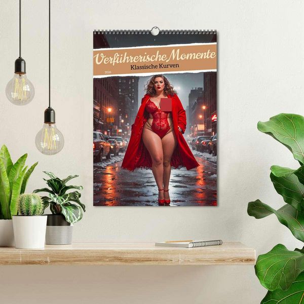 Produktbild: Verf&uuml;hrerische Momente - Klassische Kurven (Wandkalender 2026 DIN A3 hoch), CALVENDO Monatskalender