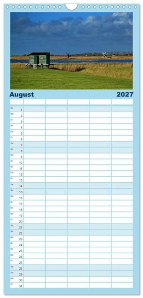 Produktbild: Familienplaner 2027 - Texel &ndash; Eine Insel die verzaubert mit 5 Spalten (Wandkalender, 21 x 45 cm) CALVENDO