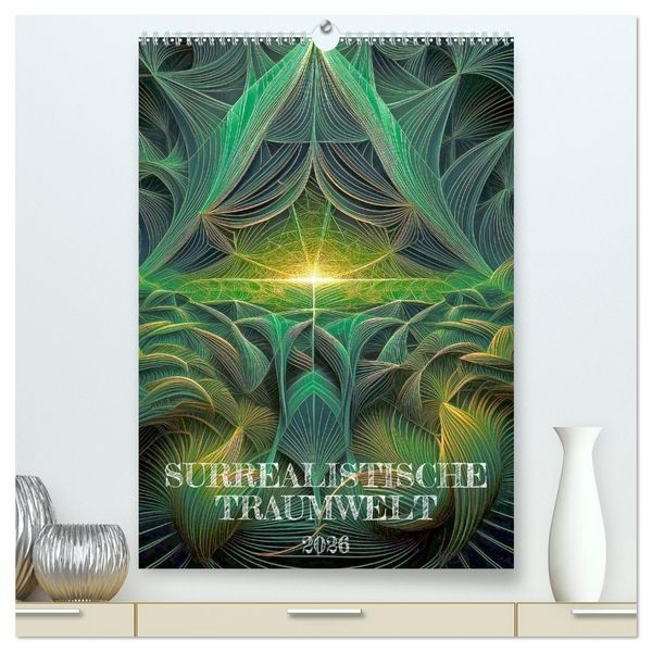 Produktbild: Surrealistische Traumwelt (hochwertiger Premium Wandkalender 2026 DIN A2 hoch), Kunstdruck in Hochglanz