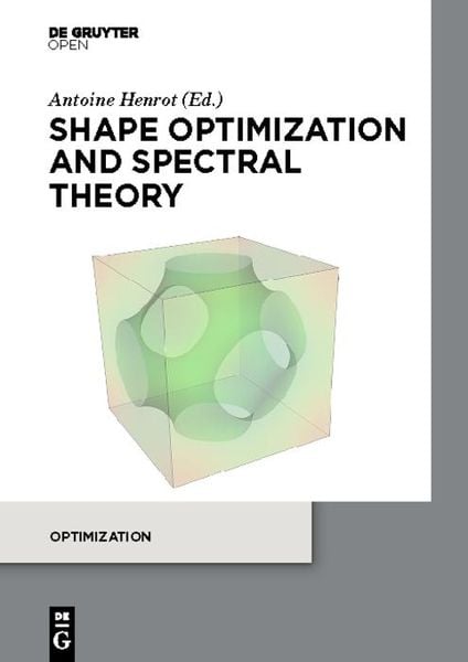 Produktbild: Shape optimization and spectral theory