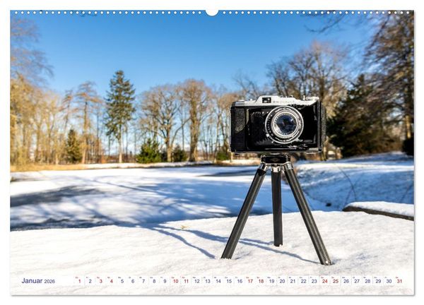 Produktbild: Alte Fotoapparate, Augenzeugen der Zeit (hochwertiger Premium Wandkalender 2026 DIN A2 quer), Kunstdruck in Hochglanz