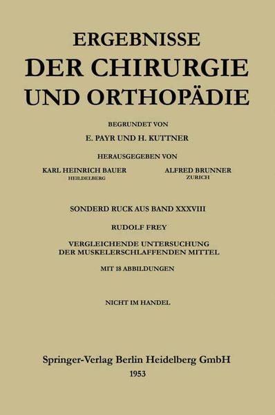 Produktbild: V. Vergleichende Untersuchung der muskelerschlaffenden Mittel