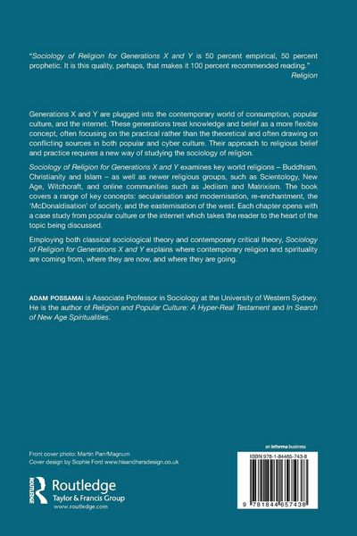 Produktbild: Sociology of Religion for Generations X and Y