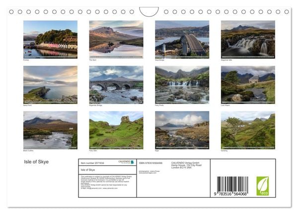 Produktbild: Isle of Skye (Wall Calendar 2026 DIN A4 landscape), CALVENDO 12 Month Wall Calendar