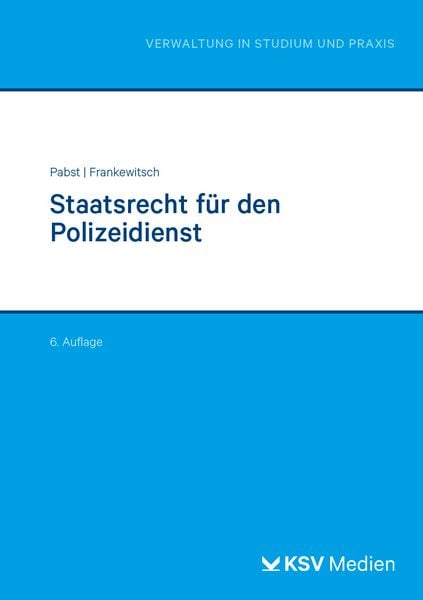 Produktbild: Staatsrecht f&uuml;r den Polizeidienst