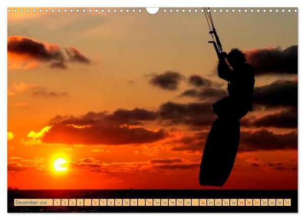 Produktbild: Kitesurfen - &uuml;ber den Wellen (Wandkalender 2026 DIN A3 quer), CALVENDO Monatskalender