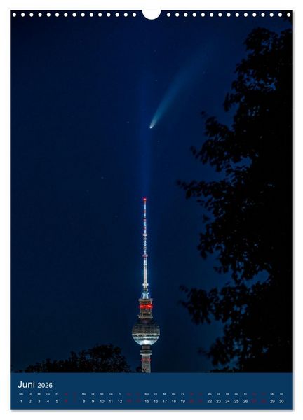 Produktbild: Berliner Fernsehturm - Magische Momente (Wandkalender 2026 DIN A3 hoch), CALVENDO Monatskalender