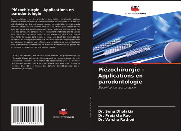 Produktbild: Pi&eacute;zochirurgie - Applications en parodontologie