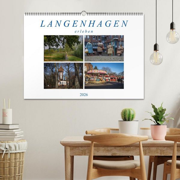 Produktbild: Langenhagen erleben (Wandkalender 2026 DIN A2 quer), CALVENDO Monatskalender