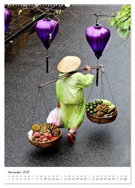 Produktbild: Leben in Vietnam 2026 (Wandkalender 2026 DIN A2 hoch), CALVENDO Monatskalender