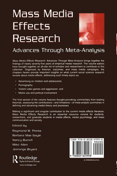 Produktbild: Mass Media Effects Research