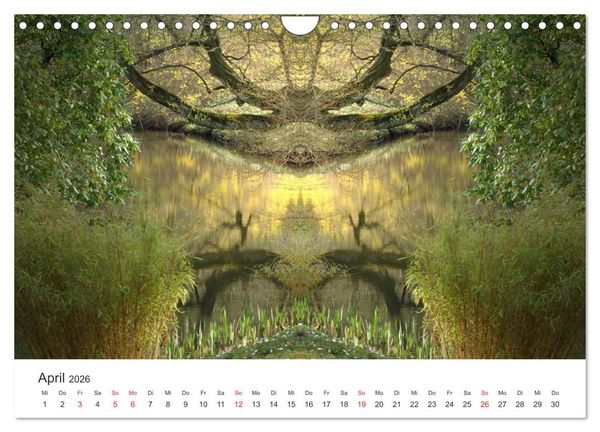 Produktbild: Spiegelwelten - Natur anders sehen (Wandkalender 2026 DIN A4 quer), CALVENDO Monatskalender